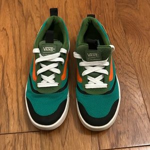 Vans Ultrarange Green/Orange Sneakers Kids Shoes - SZ  3 Y